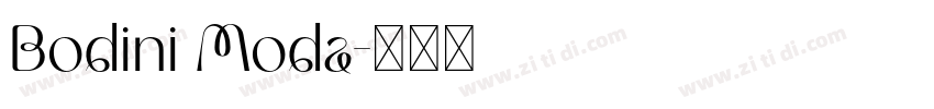 Bodini Moda字体转换